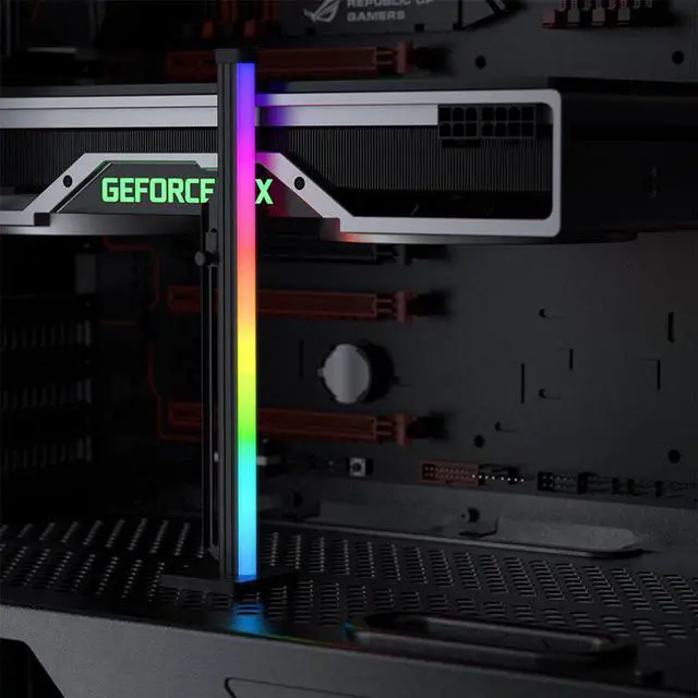 Alt view image 2 of 3 - GPU bracket Vertical support VGA support frame 5V ARGB 3pin / SATA for Prevent the graphics card from sagging AURA SYNC