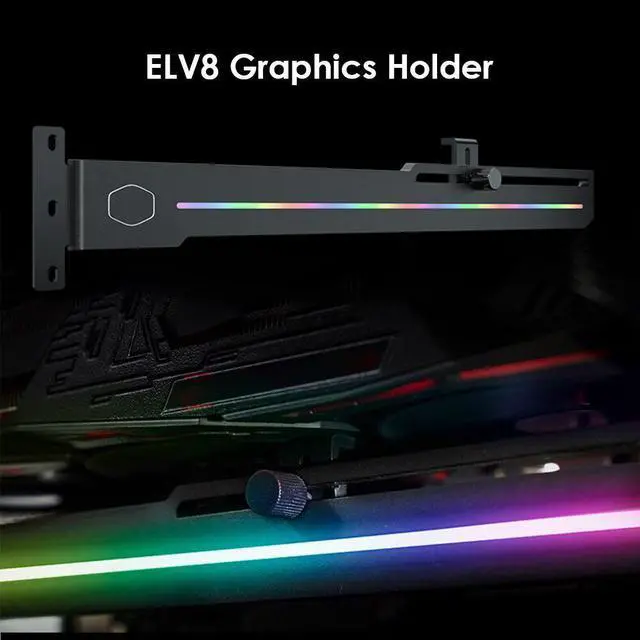 Main image of Graphic Card Bracket Cooler GPU Holder Adjustable Length Master ELV8 ARGB Height for Office Caring Computer Supplies