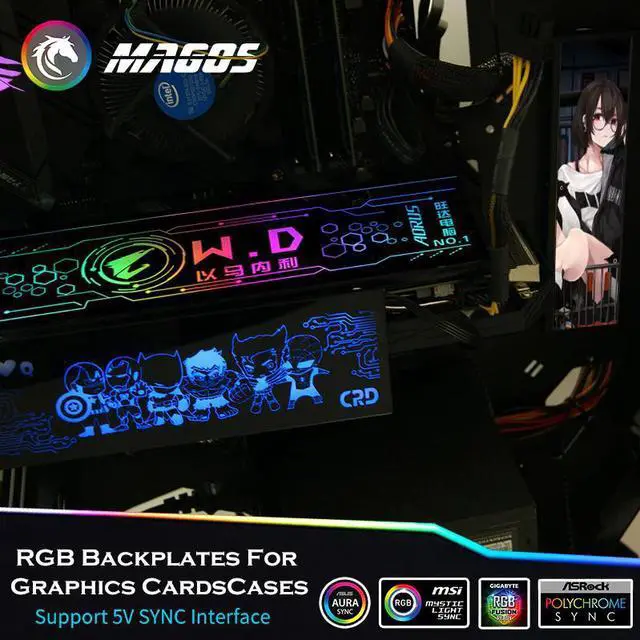 Main image of Customized RGB Panel,M/B SYNC 12V4Pin/5V3Pin ARGB,Modding For VGA/GPU/SSD/Power/Case Backplate Light Board,PC Gamer DIY Cabinet