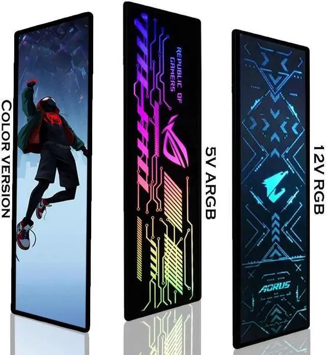Alt view image 5 of 6 - Customized RGB Panel,M/B SYNC 12V4Pin/5V3Pin ARGB,Modding For VGA/GPU/SSD/Power/Case Backplate Light Board,PC Gamer DIY Cabinet