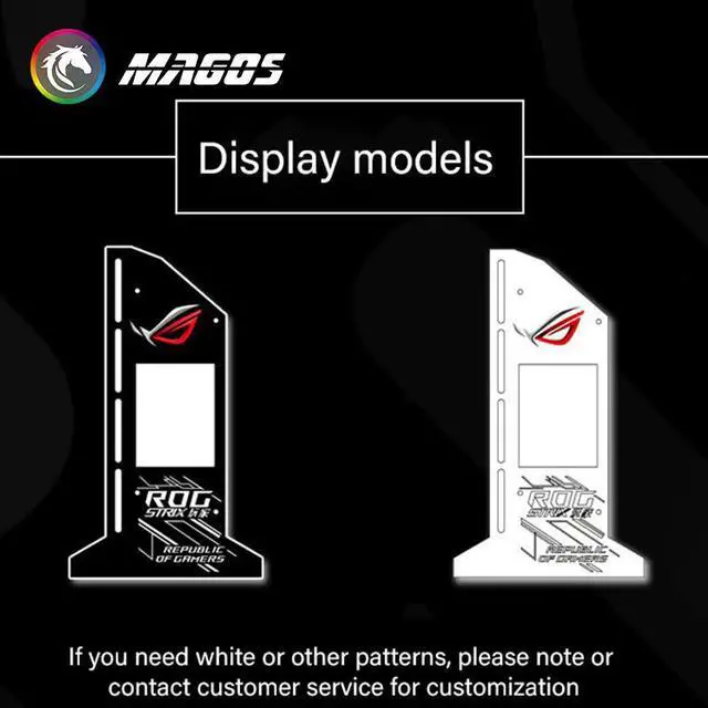 Alt view image 3 of 6 - Vertical GPU Bracket RGB With 2.4 inch Display LED Monitor Screen ROG MSI Video Card Holder For PC Cabinet Decorattion M/B SYNC
