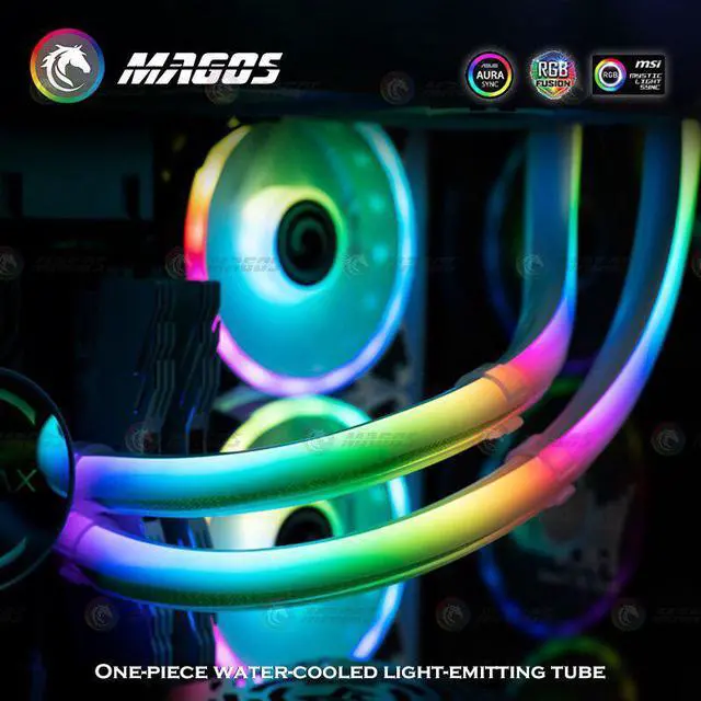 Main image of GALAX PC Water Cooled Radiator Tube Soft Tube ARGB Vest For CPU/GPU AIO Water Cooler Tubing 5V 3Pin ARGB Flexible Lighting Hose