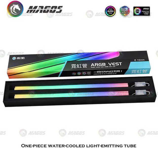 Alt view image 4 of 5 - GALAX PC Water Cooled Radiator Tube Soft Tube ARGB Vest For CPU/GPU AIO Water Cooler Tubing 5V 3Pin ARGB Flexible Lighting Hose
