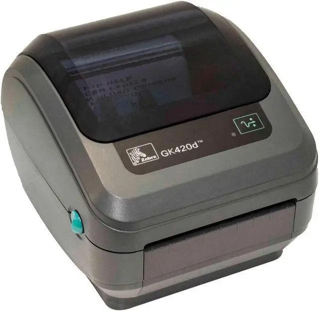 Alt view image 3 of 7 - zebra - gx420d direct thermal desktop printer for labels, receipts, barcodes, tags, and wrist bands - print width of 4 in - usb