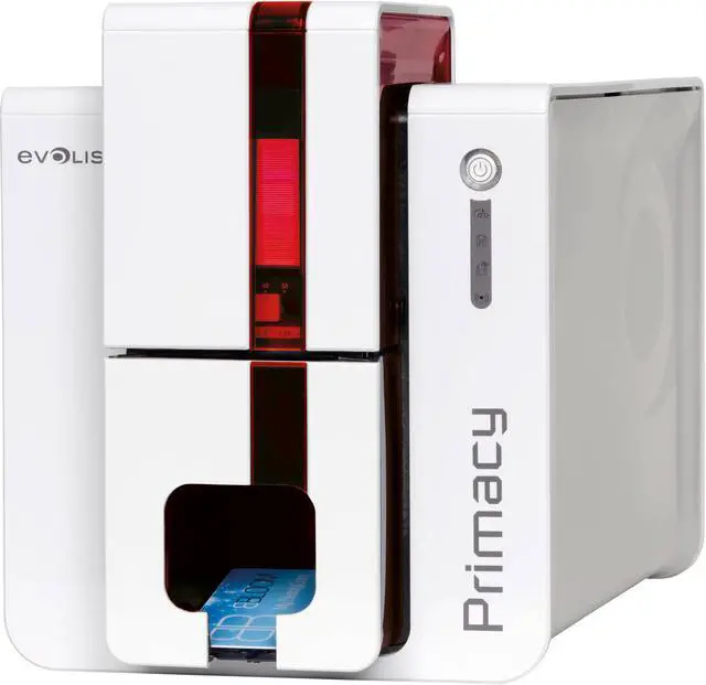 Alt view image 3 of 5 - Evolis Primacy Duplex Expert Mag ISO Brilliant BluePrinter with Mag ISO Dual HiCo/LoCo 3-track Magnetic Stripe Encoder, USB & Ethernet - PM1HB000BD