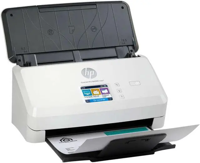 Alt view image 4 of 20 - HP Scanjet Pro N4000 snw1 Sheet-Feed Scanner (6FW08A)