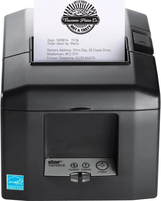 Alt view image 4 of 10 - Star Micronics 39449670 Star Micronics TSP654II Direct Thermal Printer - Monochrome - Wall Mount - Receipt Print - 3.15" Print Width - 11.81 in/s Mono - 203 dpi - USB - 3.15"