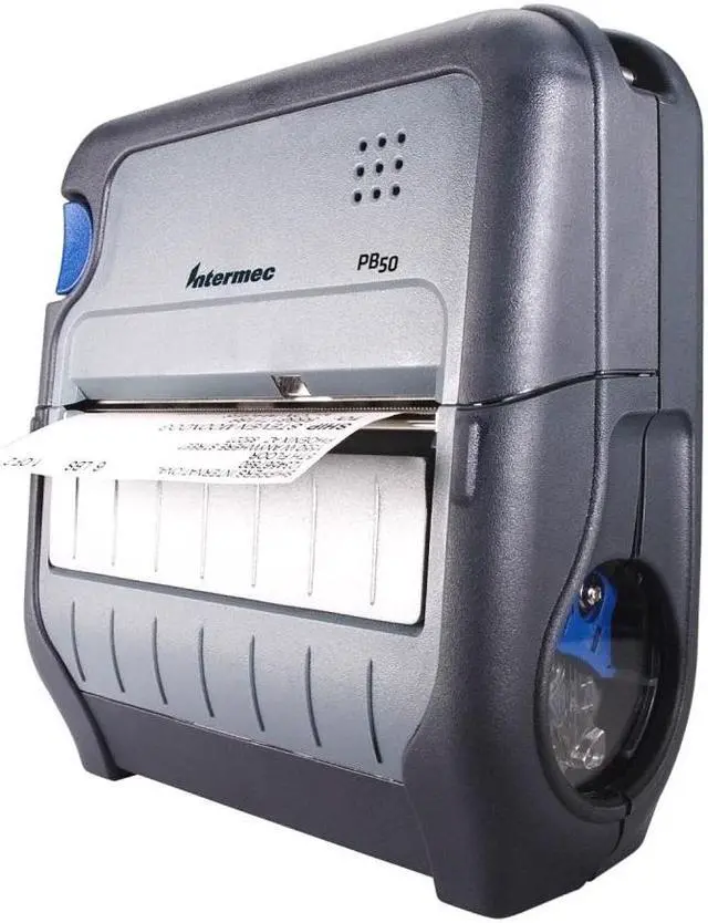 Alt view image 3 of 5 - Intermec PB50 203dpi Serial USB Rugged Mobile Thermal Label Printer Only PB50B10004100