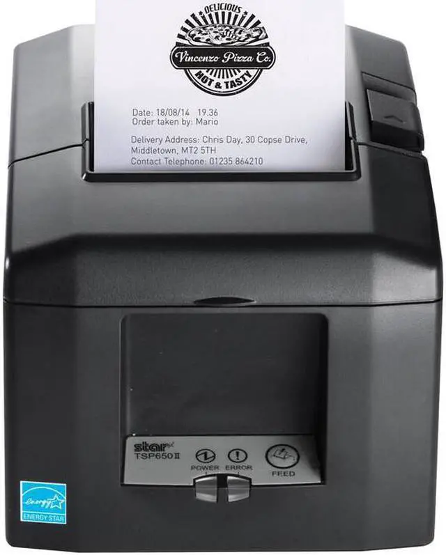 Alt view image 2 of 4 - Star Micronics 37966000 TSP654IICLOUDPRNT 24 GRY US,LAN,CUT,PSU