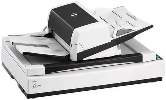 Alt view image 12 of 12 - Ricoh fi-7700 PA03740-B005 Duplex 600 DPI x 600 DPI Production-class ADF + Flatbed document scanner