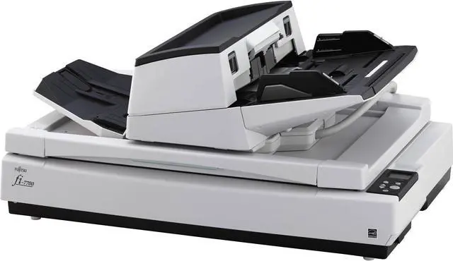 Alt view image 11 of 12 - Ricoh fi-7700 PA03740-B005 Duplex 600 DPI x 600 DPI Production-class ADF + Flatbed document scanner