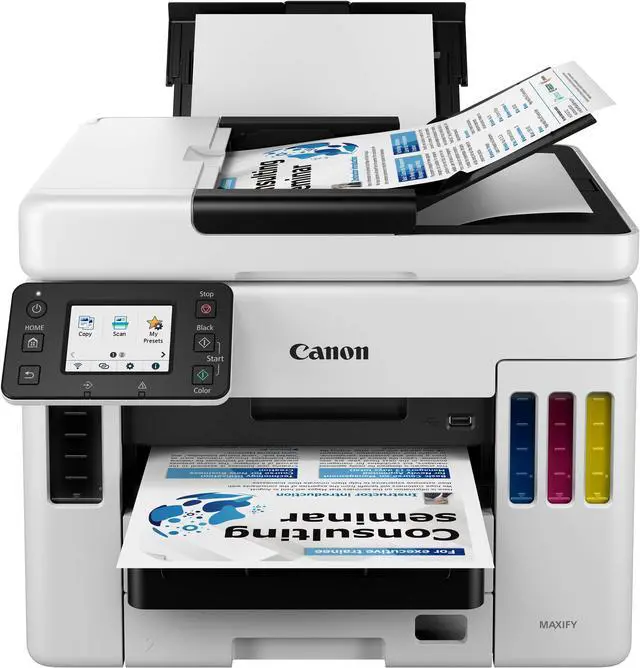 Alt view image 13 of 20 - Canon MAXIFY GX7021 Wireless MegaTank All-In-One Color Inkjet  Printer
