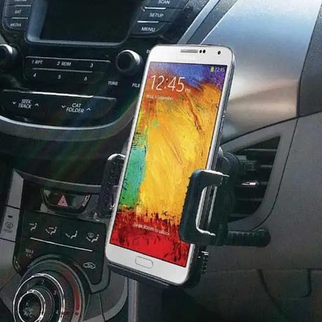 Alt view image 2 of 7 - Car Mount AC Air Vent Phone Holder Rotating Cradle for Samsung Galaxy S6 Edge Edge+ S7 Edge S8 S8+, S9 S9+ - ZTE Blade X MAX, Grand X Max 2 X3 X4, Duo LTE XL, ZMax Pro Z981