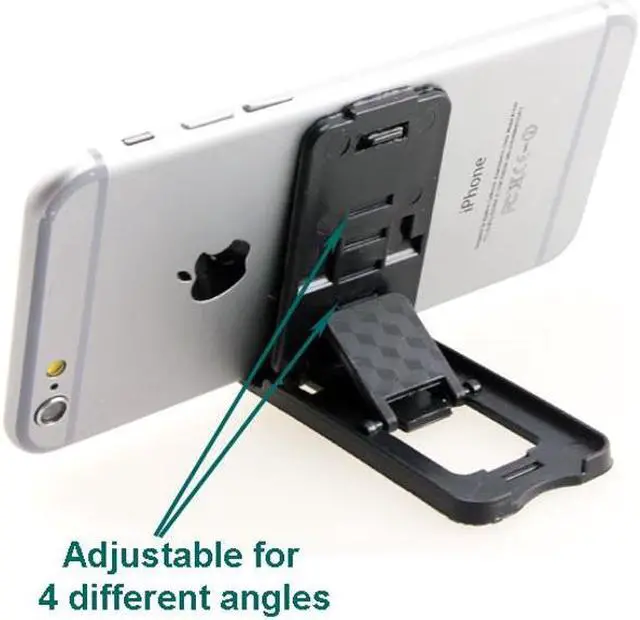 Alt view image 3 of 6 - Ultra Compact Slim Portable Fold-up Stand Holder Travel Mini Cradle Holder Dock for Motorola Droid Turbo 2, Moto Z Droid Force Droid Z2 Force - Samsung Galaxy J3 J5 J7, Note 3 4 5 Edge Note8