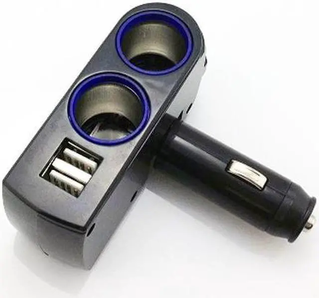 Alt view image 4 of 5 - Premium Car Charger Lighter Socket Splitter 2-Port Adapter Dual USB Ports Fast Charging 3.1A Adjustable Angle Power Strip Multi Outlet K8W for ZTE ZMax Pro Z981