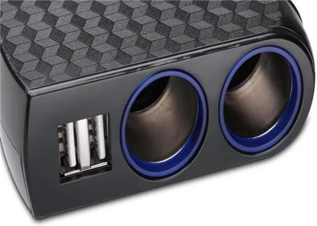 Alt view image 3 of 5 - Premium Car Charger Lighter Socket Splitter 2-Port Adapter Dual USB Ports Fast Charging 3.1A Adjustable Angle Power Strip Multi Outlet K8W for ZTE ZMax Pro Z981