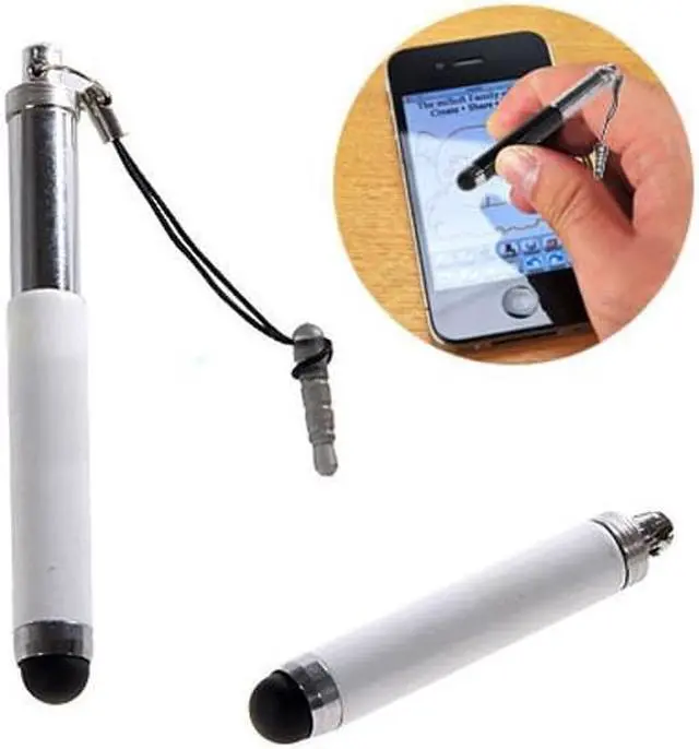 Alt view image 3 of 4 - White Extendable Mini Stylus Touch Screen LCD Display Pen Compatible With Ipod Nano 7th Gen, iPhone XS Max XR, iPad Pro 10.5 Mini 2