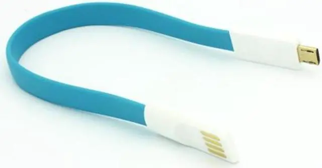 Alt view image 3 of 6 - Blue Short Flat USB Cable Rapid Charger Sync Power Wire Data Cord Compatible With Huawei Mate SE