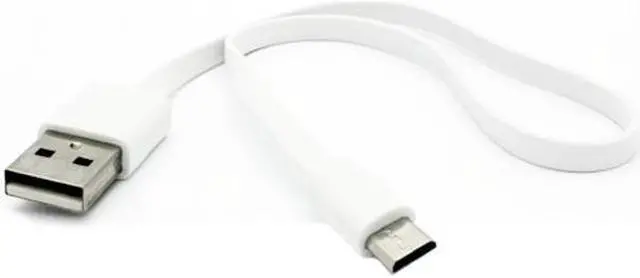 Alt view image 4 of 6 - White Short 1ft Flat USB Cable Charge Power Wire Sync Flat Cord Compatible With Huawei Mate SE