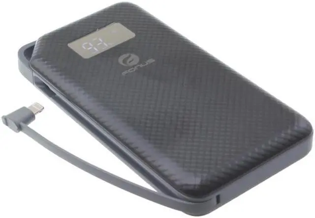 Alt view image 6 of 6 - Slim 10000mAh Portable Battery Charger Backup 2-Port USB Power LED Display Rapid Compatible With Samsung Galaxy Note9 J7 (2018) Refine