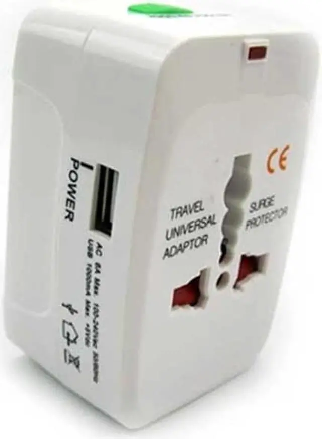 Alt view image 2 of 5 - International Travel Plug Home Charger Converter USB Port Adapter Power All-in-1 Compatible With iPod Touch 5 4th Gen Nano 7th Gen, iPhone XS Max XR, iPad Pro 9.7 12.9 10.5, Mini 4 3 2