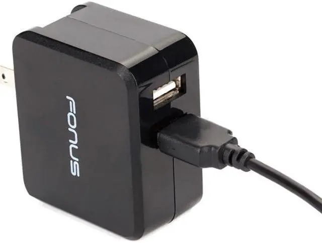 Alt view image 4 of 6 - 17W 3.4Amp 2-Port Rapid USB Home Charger 6ft Type-C Cable Wall AC Power Adapter Compatible With OnePlus 6