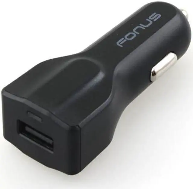 Alt view image 2 of 6 - 24W Adaptive Fast USB DC Car Charger QC 3.0 Quick Charge Ultra Compact Black Compatible With Lenovo Moto Tab (10.1)