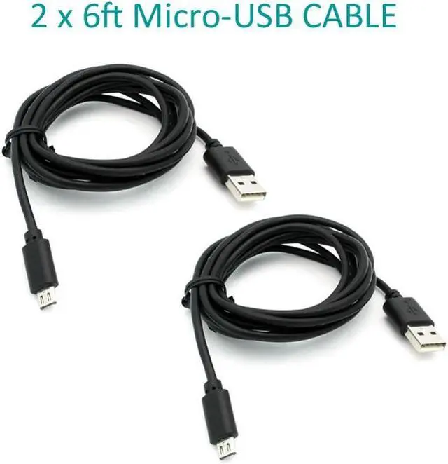 Alt view image 6 of 6 - 4-in-1 Adaptive Fast Home Car Charger 6ft (Two) USB Cable Combo Travel Adapter Compatible With Huawei Mate SE