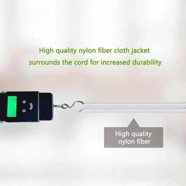 Alt view image 5 of 6 - 10ft Long Braided Type-C Cable [C-to-C] White Sync USB Wire USB-C Power Data Cord Compatible With LG V35 ThinQ, Stylo 4, G7 ThinQ