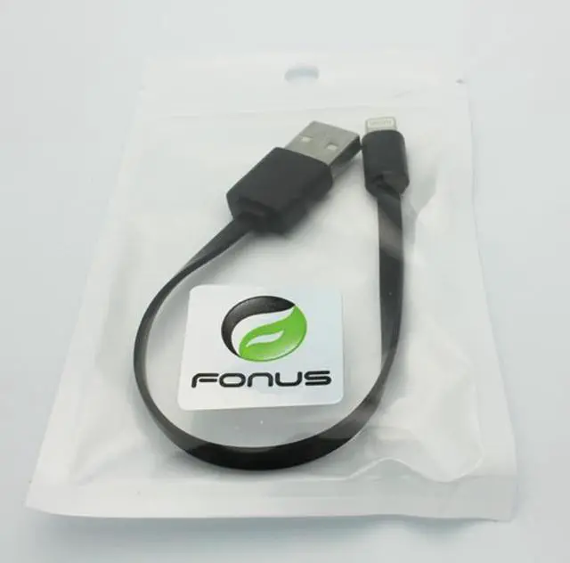 Alt view image 3 of 3 - Black Short USB Cable Rapid Charge Power Wire Sync Data Cord Compatible With iPhone XS Max XR, iPad Pro 10.5