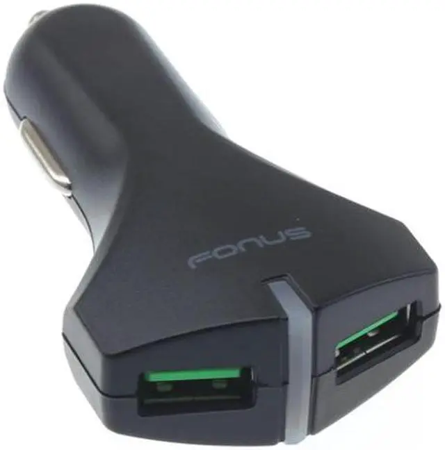 Alt view image 4 of 6 - 36W 2-Port USB Adaptive Fast Car Charger Quick Charge Power Adapter Ultra Compact Compatible With Essential Phone (PH-1)