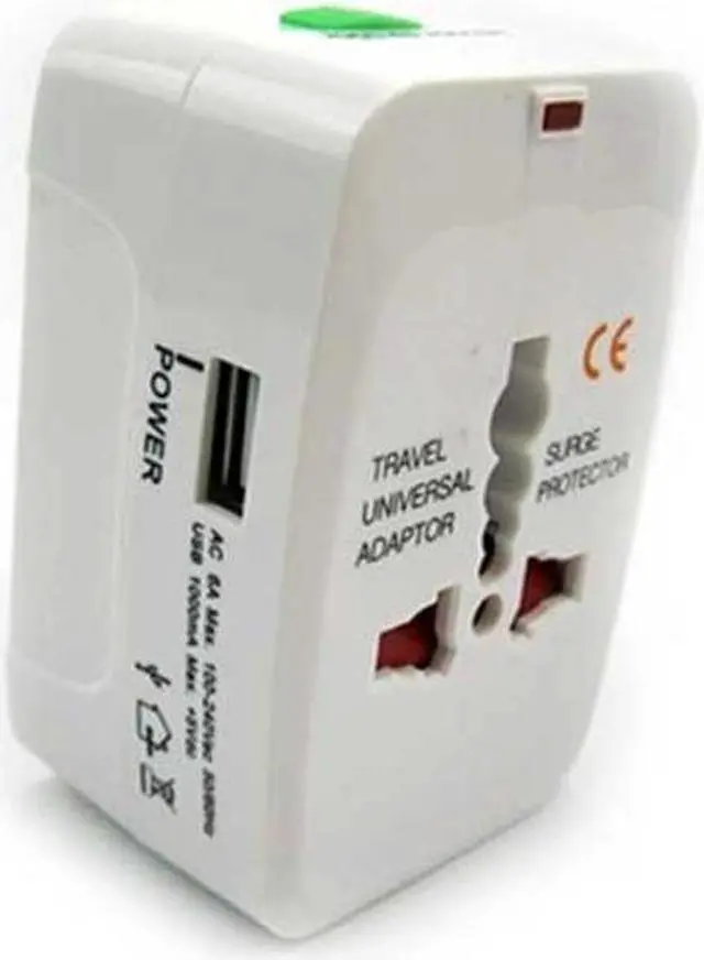 Alt view image 2 of 5 - International Travel Plug Home Charger Converter USB Port Adapter Power All-in-1 Compatible With LG V35 ThinQ, Stylo 4, G Pad X8.3 F2 (8.0) F 8.0 8.3 7.0 10.1
