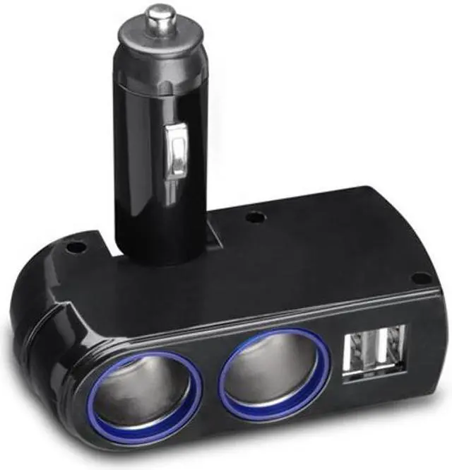 Main image of Premium Car Charger Lighter Socket Splitter 2-Port Adapter Dual USB Ports Fast Compatible With Lenovo Moto Tab (10.1)