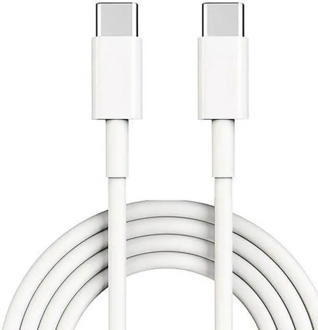 Alt view image 2 of 5 - White 6ft Long Type-C to Type-C Cable [C-to-C] Rapid Charger Sync USB Wire USB-C Compatible With Motorola Moto Z3 Play G6