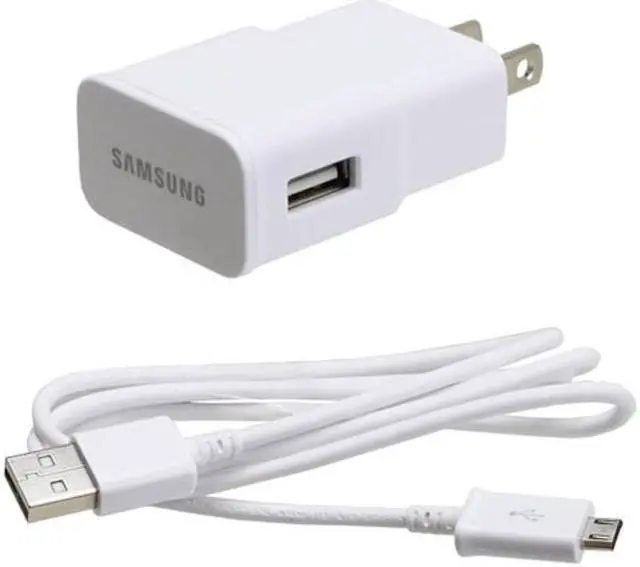 Main image of OEM Home Wall Travel AC Charger USB Adapter Data Cable Sync Cord White Compatible With ZTE ZPad 8