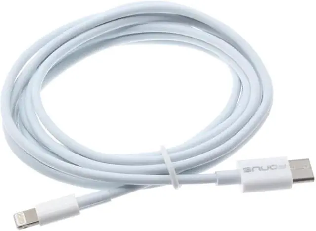 Alt view image 3 of 6 - Premium 6ft Long Type-C to iPhone Cable White USB Wire Sync USB-C Power Data Compatible With iPod Touch 5 Nano 7th Gen, iPhone XS Max XR X 8 PLUS 7 Plus 6S Plus 6 Plus 5S, iPad Pro 9.7