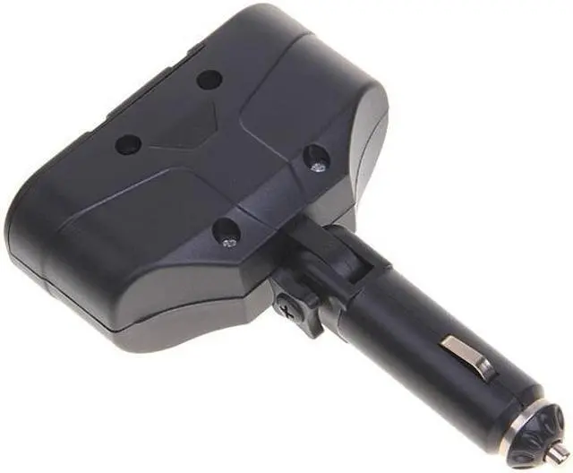 Alt view image 4 of 5 - Car Charger Lighter Socket Splitter 2-Port Adapter Two USB Ports Plug-in Black Compatible With Verizon Ellipsis 8 7