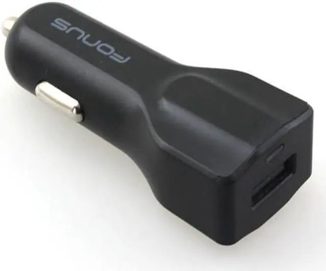 Alt view image 4 of 6 - 24W Adaptive Fast USB DC Car Charger QC 3.0 Quick Charge Ultra Compact Black Compatible With Lenovo Moto Tab (10.1)