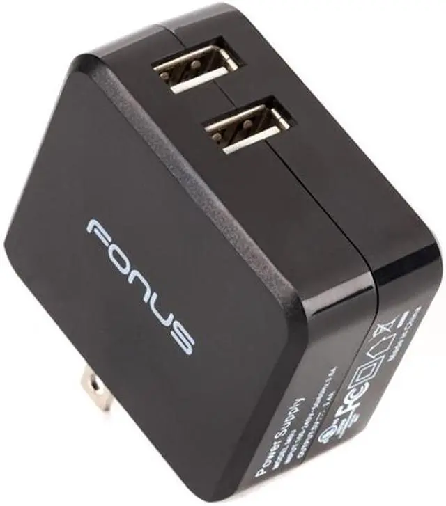 Alt view image 6 of 6 - 17W 3.4Amp 2-Port Rapid USB Home Charger 6ft Type-C Cable Wall AC Power Adapter Compatible With OnePlus 6