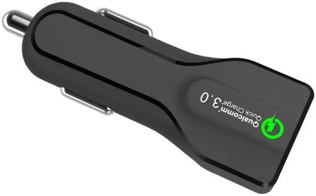 Alt view image 5 of 6 - 24W Adaptive Fast USB DC Car Charger QC 3.0 Quick Charge Ultra Compact Black Compatible With Lenovo Moto Tab (10.1)