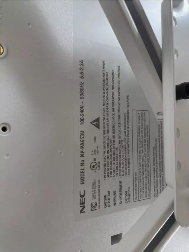 Alt view image 6 of 6 - NEC PA653U PROFESSIONAL LARGE VENUE PRO HDMI 4K NP41ZL LENS + REMOTE CONTROLLER