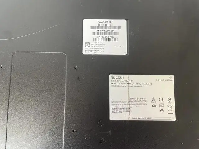 Alt view image 5 of 5 - RUCKUS ICX7650-48F-E2 48 PORTS 1G/10G SFP/SFP+ SWITCH