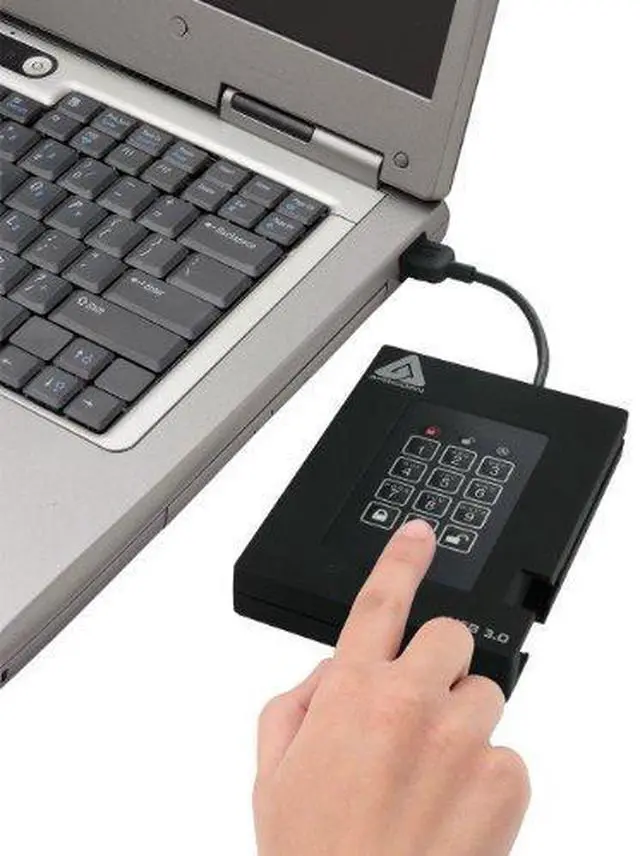 Alt view image 2 of 3 - Apricorn Aegis Fortress FIPS 512 GB 140-2 Level 2 Validated 256-Bit Encrypted USB 3 External SSD (A25-3PL256-S512F)