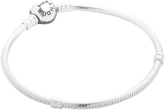 Pandora 590727CZ-19 Pave Heart Silver Bracelet