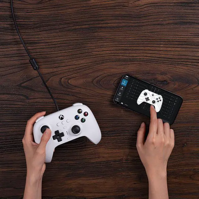 Alt view image 7 of 7 - 8Bitdo Ultimate Wired Controller for Xbox Series X/Xbox Series S/Xbox One/PC Windows