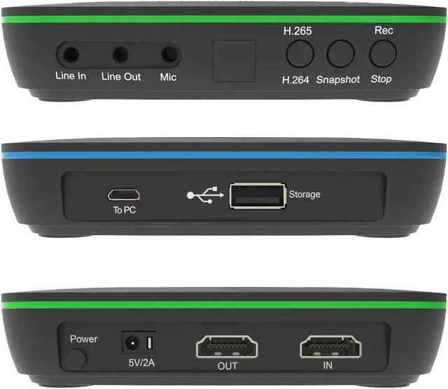 Alt view image 3 of 15 - ClonerAlliance UHD Pro, Standalone 4K H.265/H.264 HDMI Video & Gaming Recorder, Playback Instantly. Schedule Recording. UVC Standard. Live Commentary.