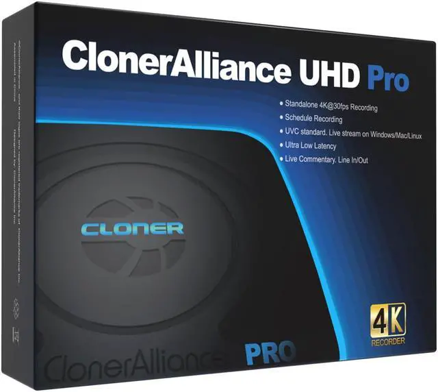 Alt view image 7 of 15 - ClonerAlliance UHD Pro, Standalone 4K H.265/H.264 HDMI Video & Gaming Recorder, Playback Instantly. Schedule Recording. UVC Standard. Live Commentary.