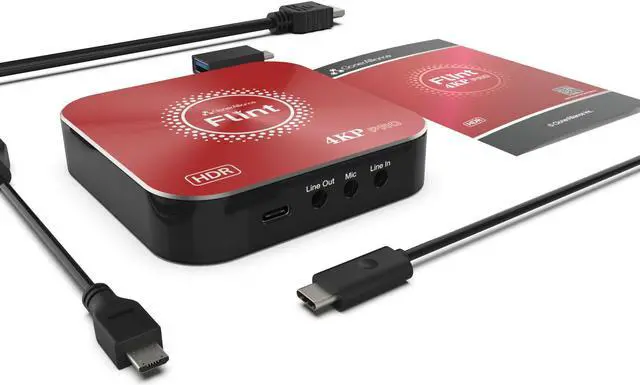 Alt view image 4 of 8 - ClonerAlliance Flint 4KP Pro, 4K@60fps HDR Passthrough, 4K@30fps & 1080p@60fps HDR Video Capture with Mic Input, Ultra-Low Latency, For PS5, Xbox X/S.