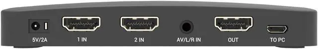 Alt view image 3 of 13 - HDML-Cloner Box Evolve, 2 HDMI inputs and 4K video input supported, Capture HDMI videos and games to USB flash drive/TF MicroSD card without PC, Schedule recording, remote control, CEC supported.