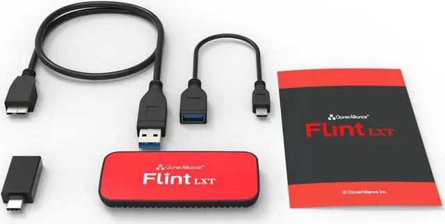 Alt view image 4 of 8 - ClonerAlliance Flint LXT, Super Portable UVC HDMI Video Capture Device. Capture 1080p 60fps Video from Gaming Console, Camcorder, DSLR to Android/Windows/Mac. Ultra Low Latency. 4K Input Supported.